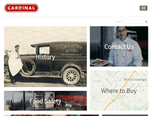 Tablet Screenshot of cardinalmeats.com